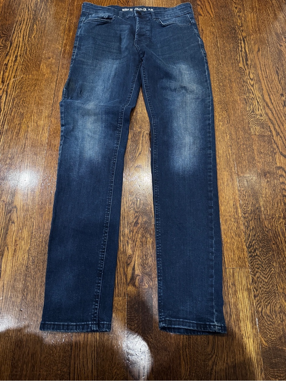 Denim&Co Men’s Dark Blue Straight Jeans